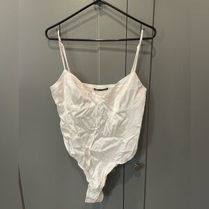 White tank body suit. Zara Size Large